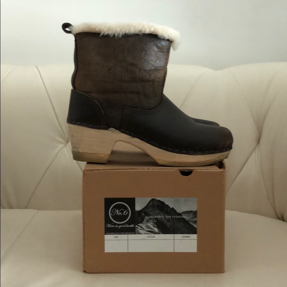 No.6 Store 5" Pull On Shearling Clog Boot
